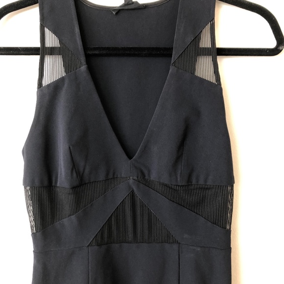 black fitted mid-length dress - Picture 2 of 2